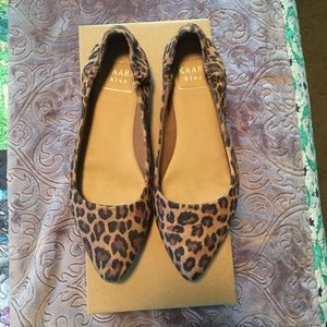 NOT FOR SALE****Kaari Blue leopard print flats. Size 6.5. Very good condition.
